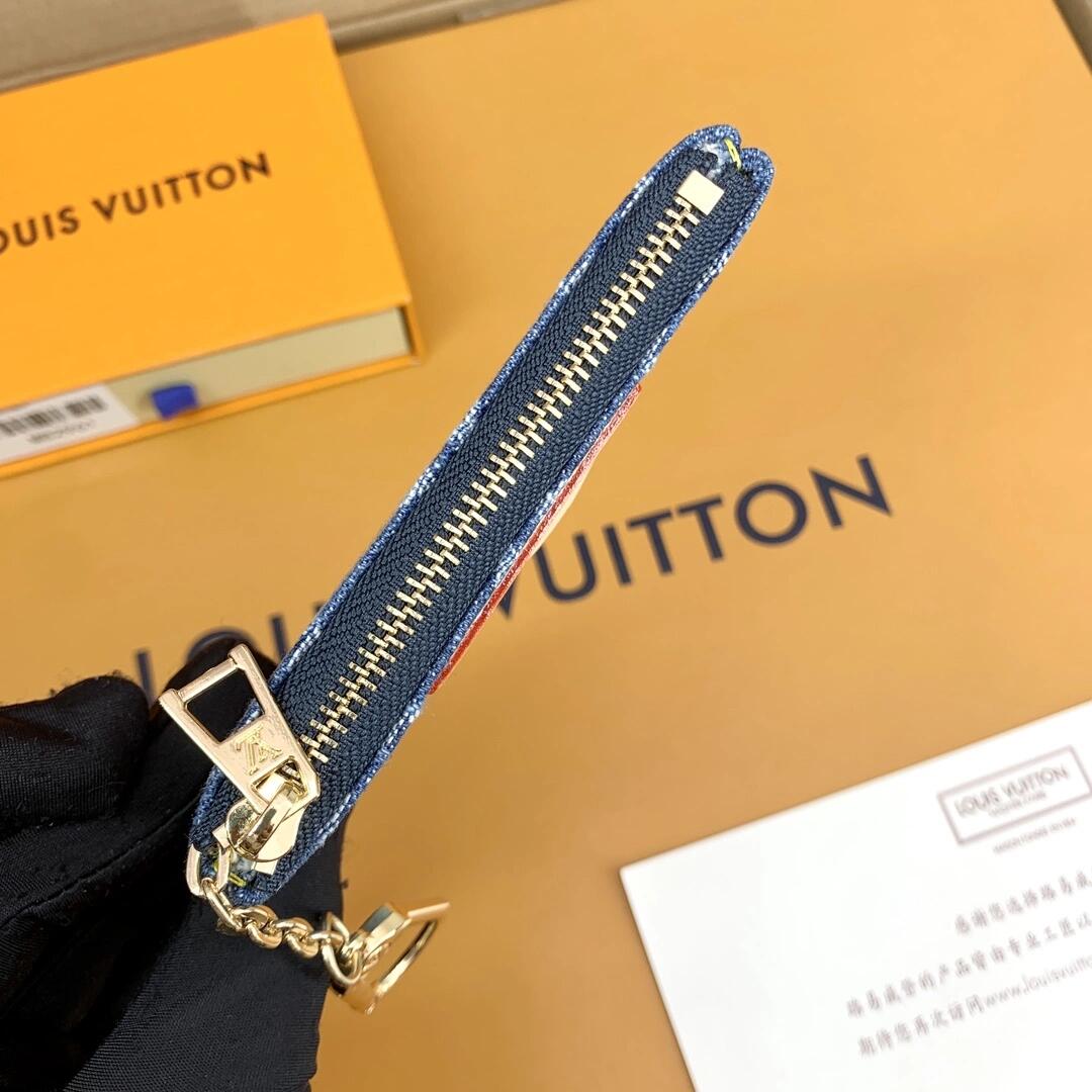 Luxury LV Monogram Coin Pouch – Stylish & Compact Keychain Wallet