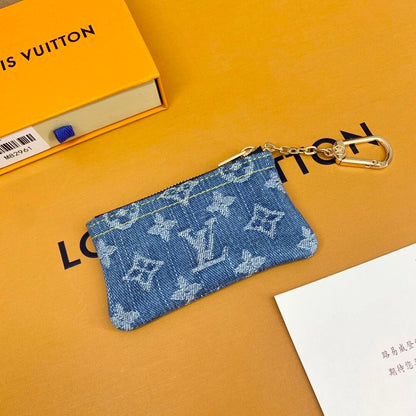 Luxury LV Monogram Coin Pouch – Stylish & Compact Keychain Wallet