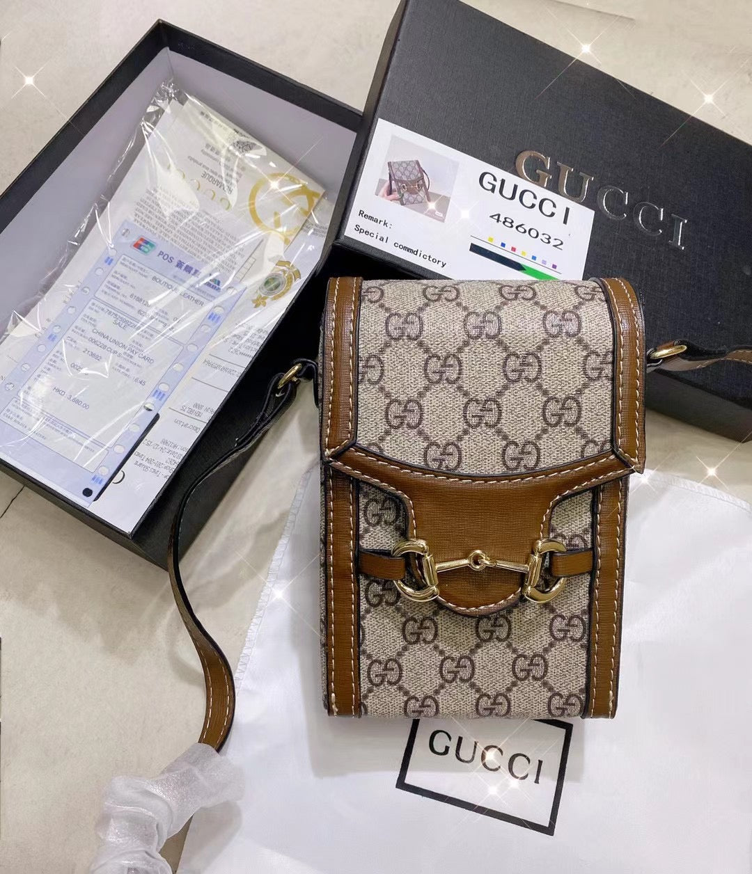 GG Crossbody Leather Bag