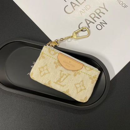 Luxury LV Monogram Coin Pouch – Stylish & Compact Keychain Wallet