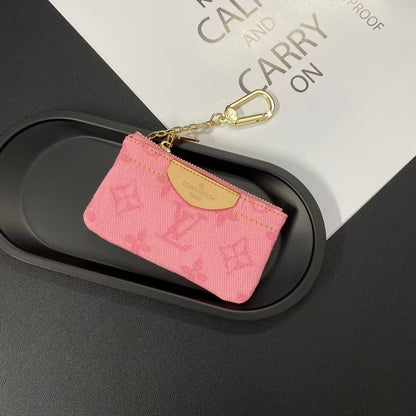 Luxury LV Monogram Coin Pouch – Stylish & Compact Keychain Wallet