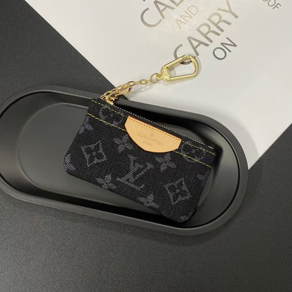 Luxury LV Monogram Coin Pouch – Stylish & Compact Keychain Wallet