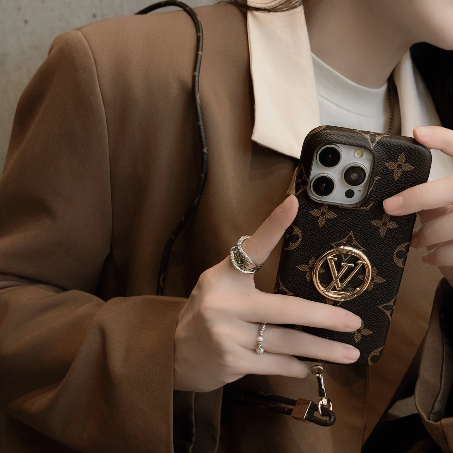 Lou Card Holder Chain iPhone Case